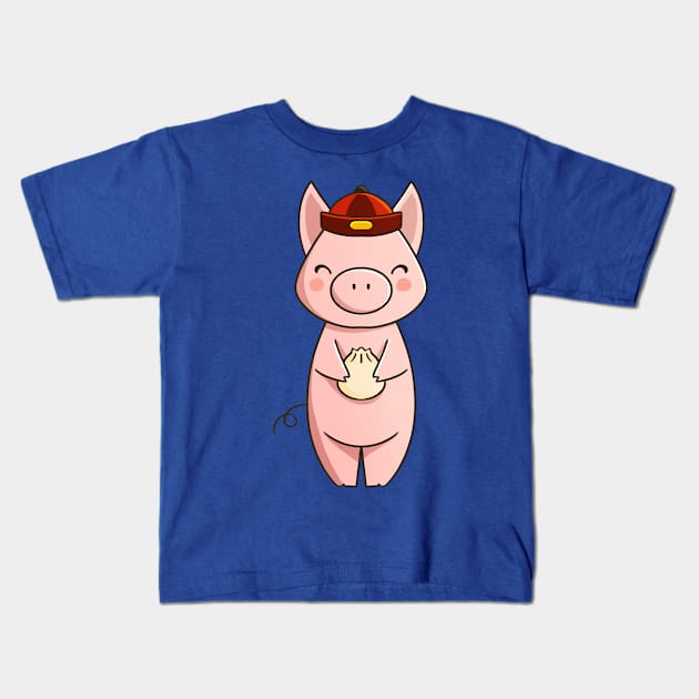 Chinese Zodiac - Pig Kids T-Shirt by Griffywings